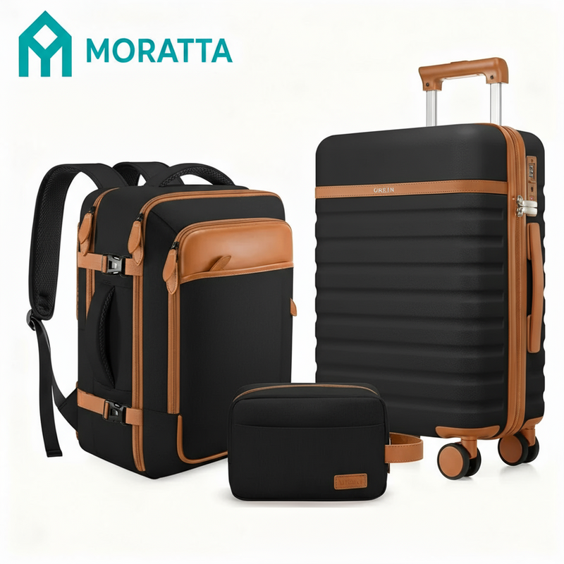 Juego de Equipaje de 3 Piezas Ukein con Maleta y Mochila