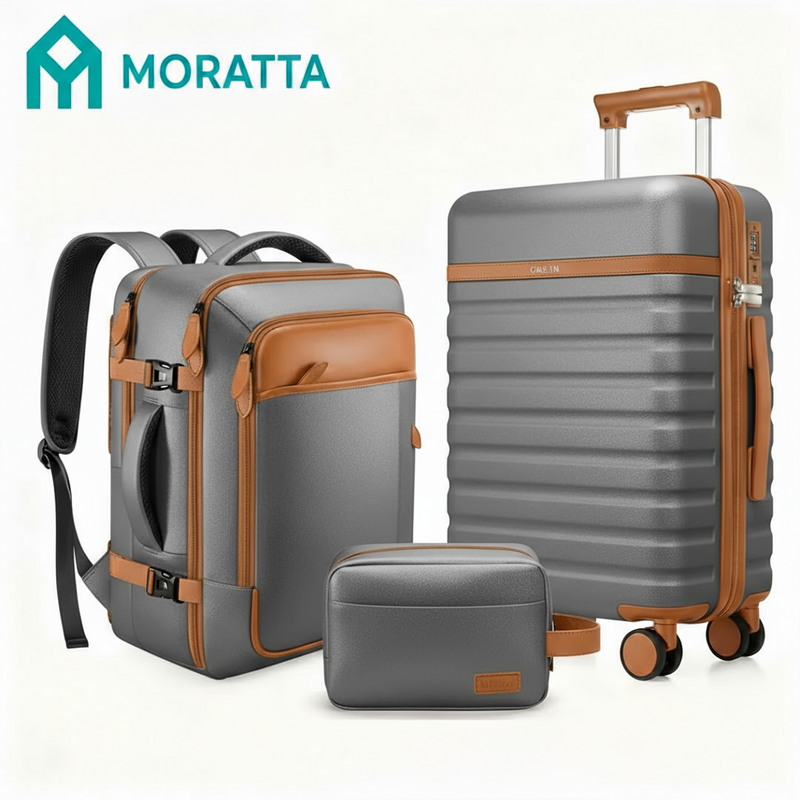 Juego de Equipaje de 3 Piezas Ukein con Maleta y Mochila